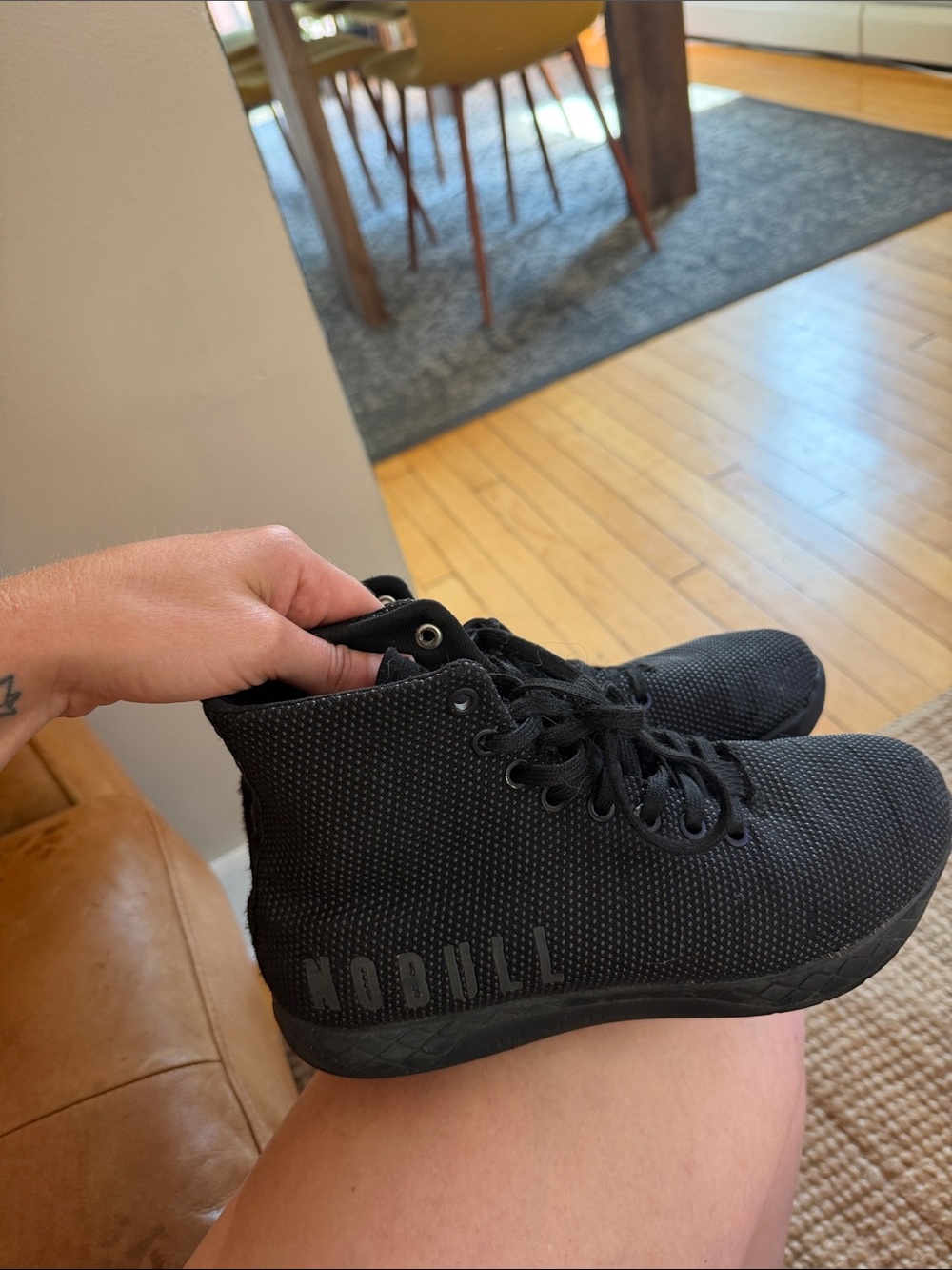 NOBULL Black High-Top Athletic Sneakers